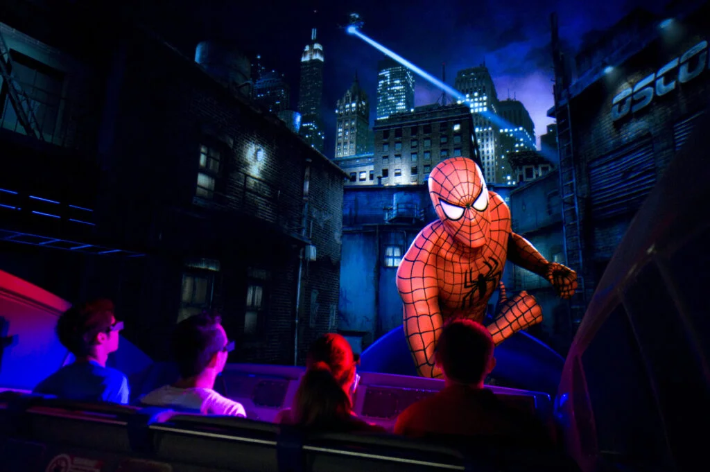 The Amazing Adventures of Spider-Man dentro de Universal's Islands of Adventure